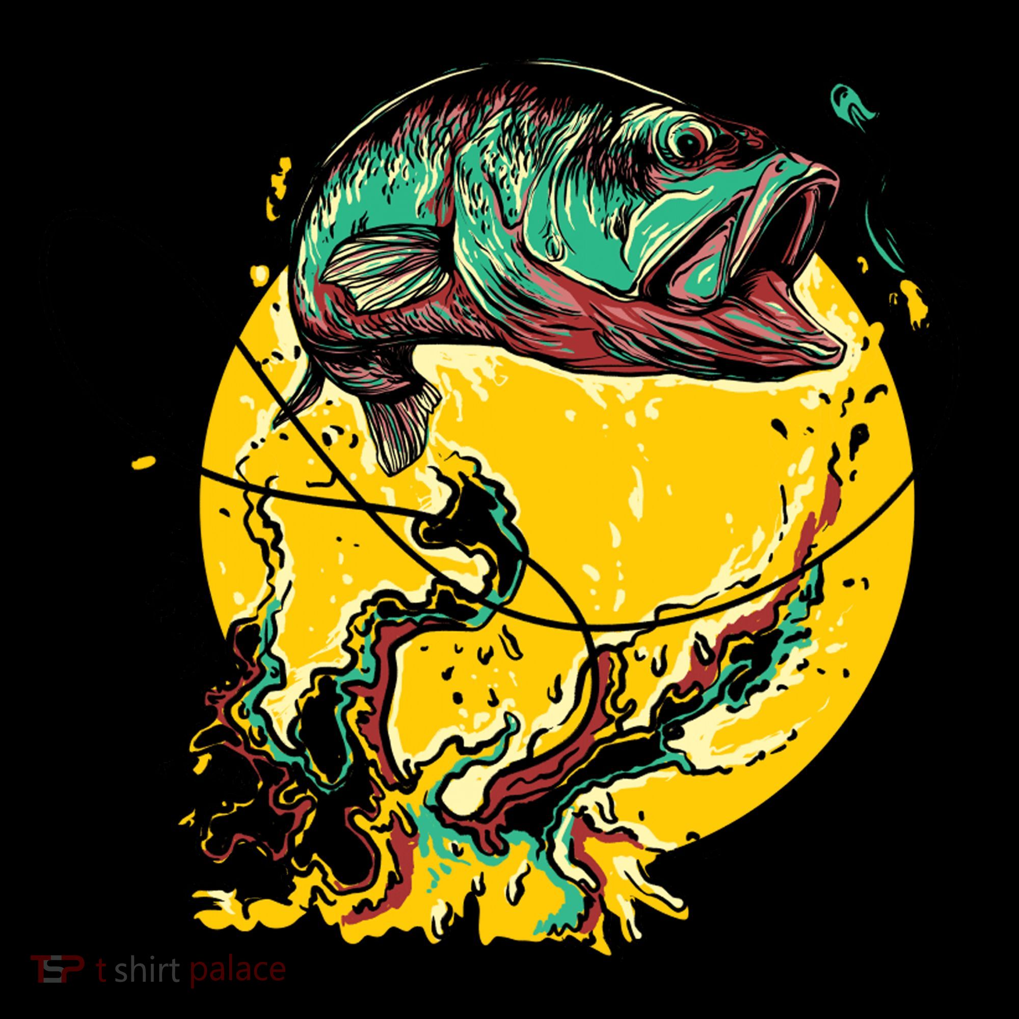 Fishing Art Wave Sunset Ornament