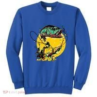 Fishing Art Wave Sunset Sweatshirt thumb 0