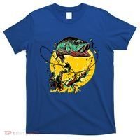 Fishing Art Wave Sunset T-Shirt thumb 0