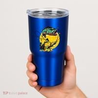 Fishing Art Wave Sunset Tumbler thumb 2
