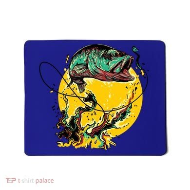 Fishing Art Wave Sunset Mousepad