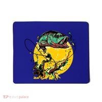 Fishing Art Wave Sunset Mousepad thumb 0