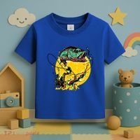 Fishing Art Wave Sunset Toddler T-Shirt thumb 3