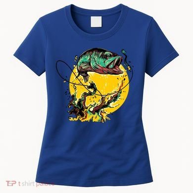 Fishing Art Wave Sunset Women's T-Shirt