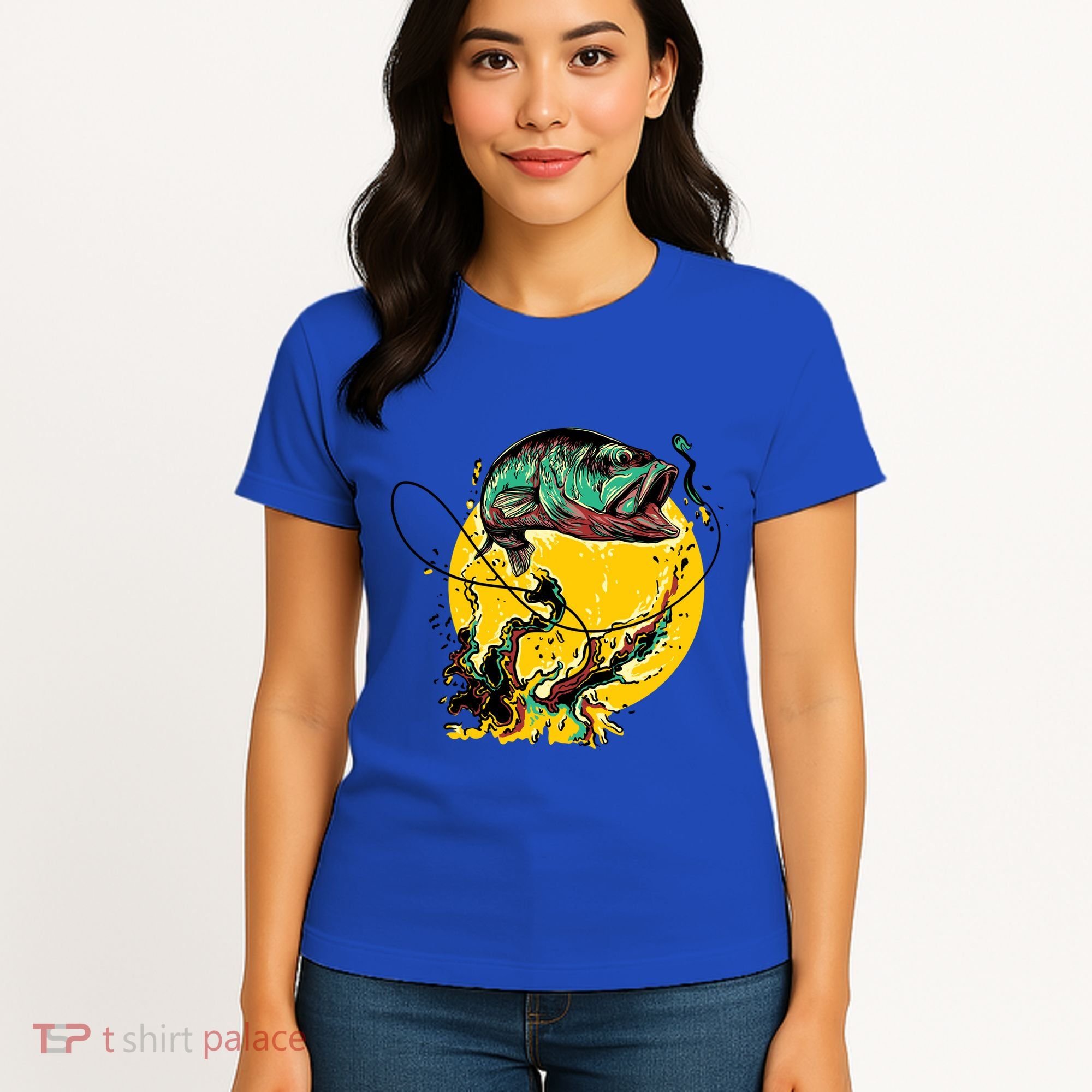Fishing Art Wave Sunset Women's T-Shirt