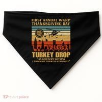 First Annual Wkrp Turkey Drop Thanksgiving Day USA-Made Doggie Bandana thumb 0