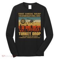 First Annual Wkrp Turkey Drop Thanksgiving Day Long Sleeve Shirt thumb 0