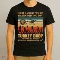 First Annual Wkrp Turkey Drop Thanksgiving Day T-Shirt thumb 3