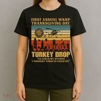First Annual Wkrp Turkey Drop Thanksgiving Day T-Shirt thumb 4