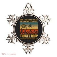 First Annual Wkrp Turkey Drop Thanksgiving Day Ornament thumb 0