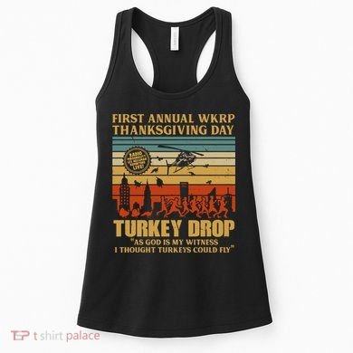 First Annual Wkrp Turkey Drop Thanksgiving Day Women's Tank Top