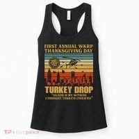 First Annual Wkrp Turkey Drop Thanksgiving Day Women's Tank Top thumb 0