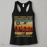 First Annual Wkrp Turkey Drop Thanksgiving Day Women's Tank Top thumb 3