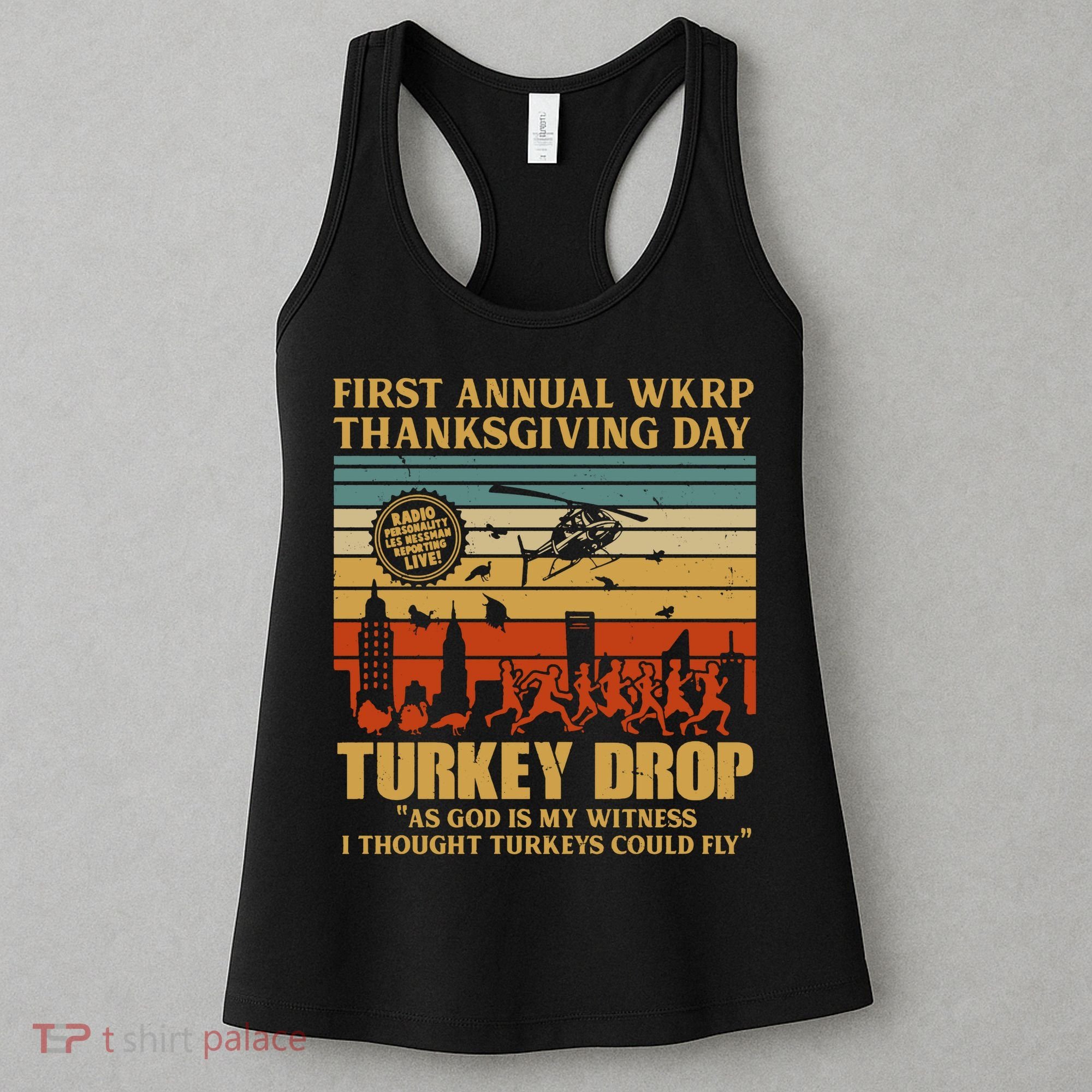 First Annual Wkrp Turkey Drop Thanksgiving Day Women's Tank Top