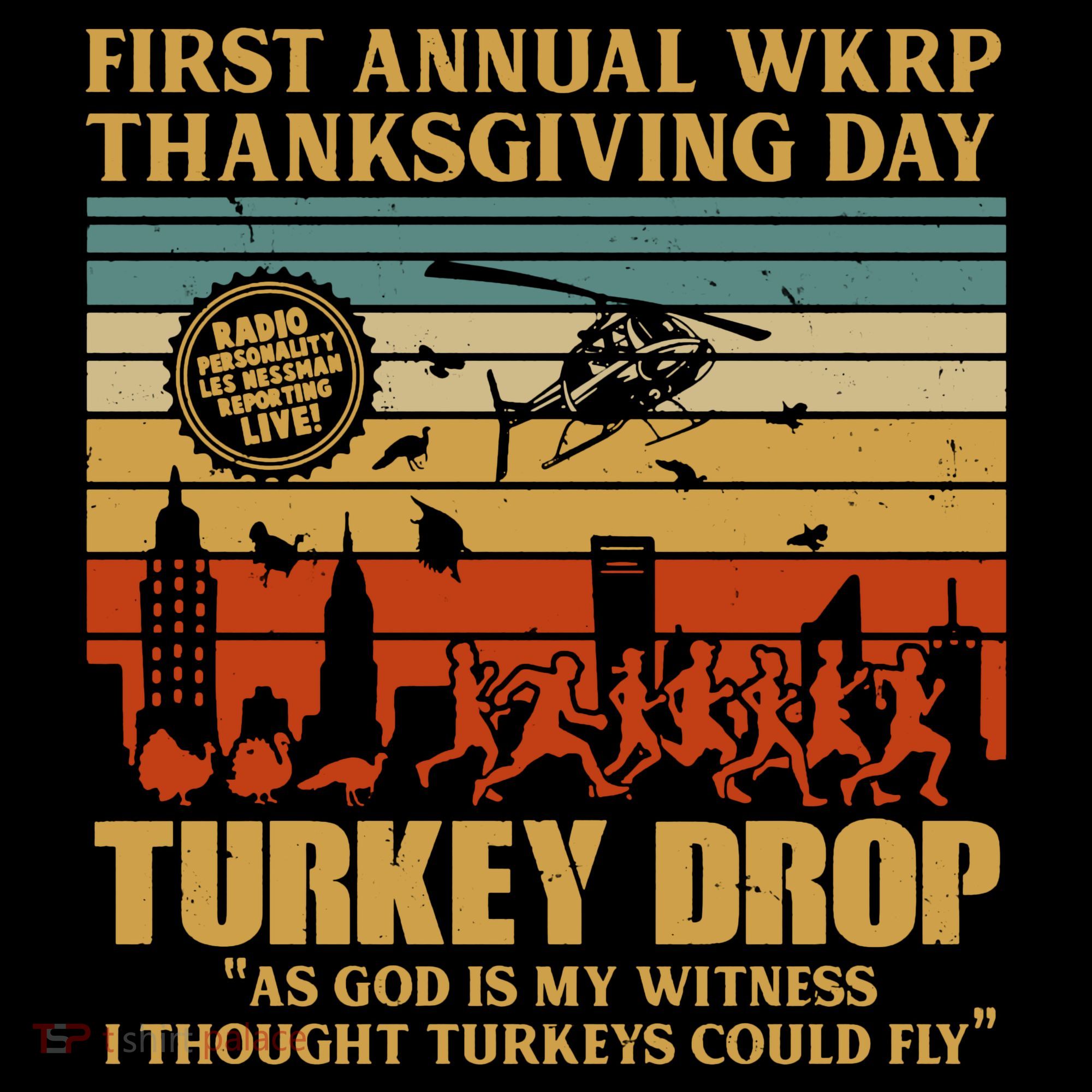 First Annual Wkrp Turkey Drop Thanksgiving Day Women's Tank Top