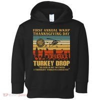 First Annual Wkrp Turkey Drop Thanksgiving Day Toddler Hoodie thumb 0