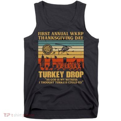 First Annual Wkrp Turkey Drop Thanksgiving Day Tank Top