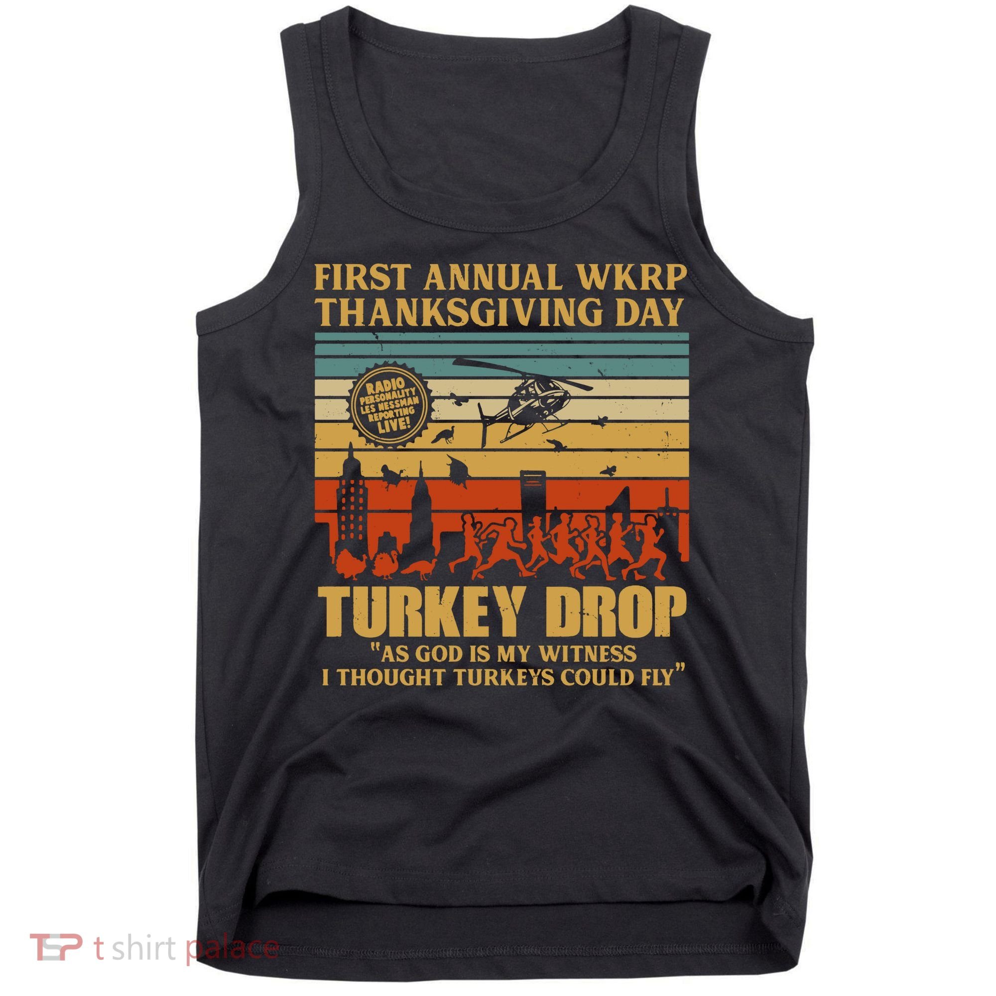 First Annual Wkrp Turkey Drop Thanksgiving Day Tank Top