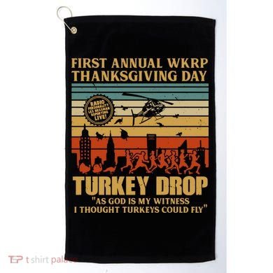 First Annual Wkrp Turkey Drop Thanksgiving Day Golf Towel