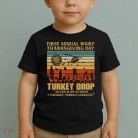 First Annual Wkrp Turkey Drop Thanksgiving Day Toddler T-Shirt thumb 2