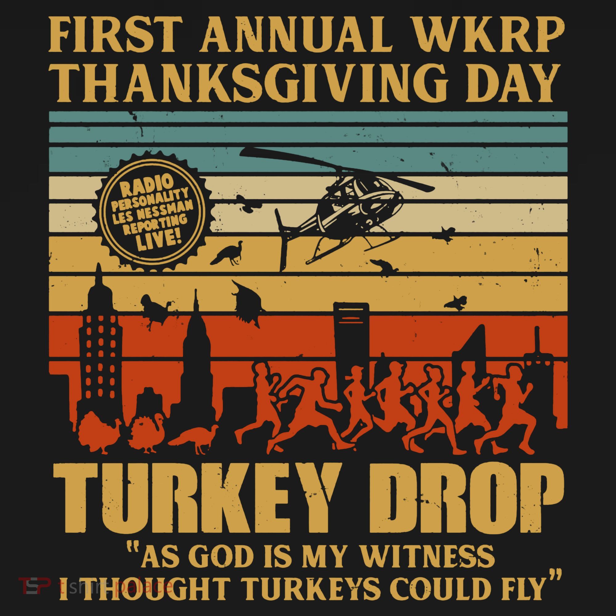 First Annual Wkrp Turkey Drop Thanksgiving Day Visor