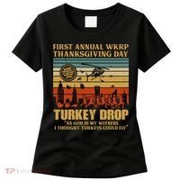 First Annual Wkrp Turkey Drop Thanksgiving Day Women's T-Shirt thumb 0