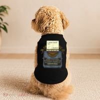 Funny Author Writers Make Stuff Up Doggie Tank thumb 2