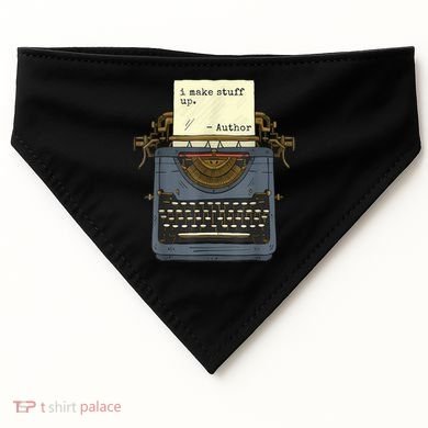Funny Author Writers Make Stuff Up USA-Made Doggie Bandana