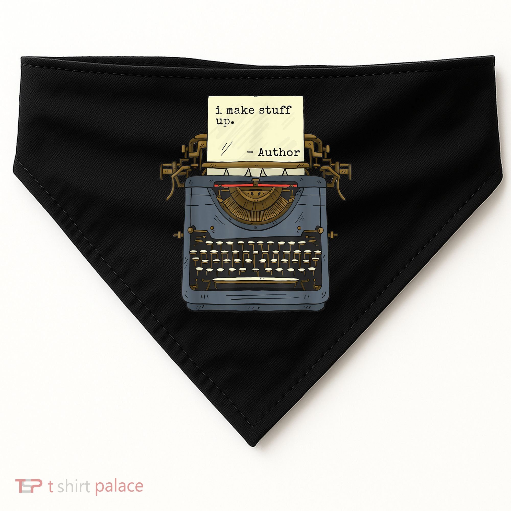 Funny Author Writers Make Stuff Up USA-Made Doggie Bandana