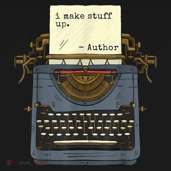Funny Author Writers Make Stuff Up Bucket Hat