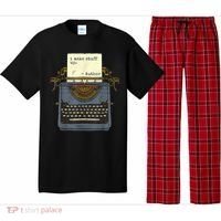 Funny Author Writers Make Stuff Up Pajama Set thumb 0