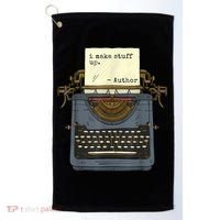 Funny Author Writers Make Stuff Up Golf Towel thumb 0