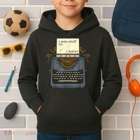 Funny Author Writers Make Stuff Up Kids Hoodie thumb 2