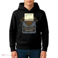 Funny Author Writers Make Stuff Up Kids Hoodie thumb 4