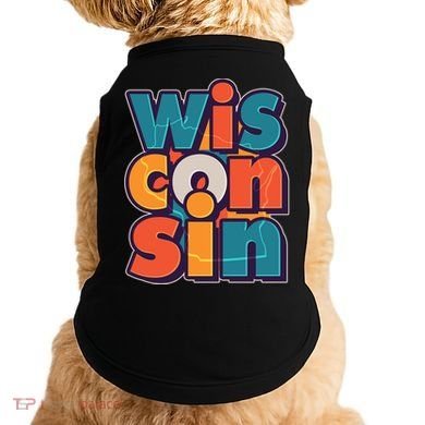 Fun Abstract Wisconsin Name Doggie Tank