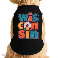 Fun Abstract Wisconsin Name Doggie Tank thumb 0