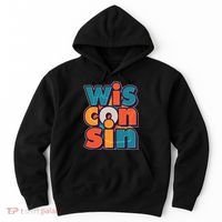 Fun Abstract Wisconsin Name Hoodie thumb 0
