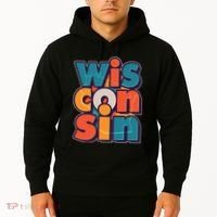 Fun Abstract Wisconsin Name Hoodie thumb 2