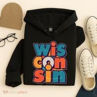 Fun Abstract Wisconsin Name Hoodie thumb 4