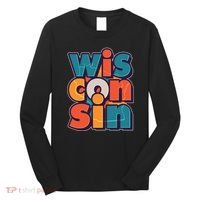 Fun Abstract Wisconsin Name Long Sleeve Shirt thumb 0