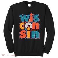 Fun Abstract Wisconsin Name Sweatshirt thumb 0