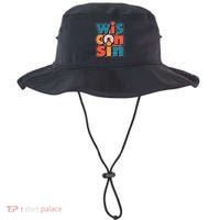Fun Abstract Wisconsin Name Bucket Hat thumb 0