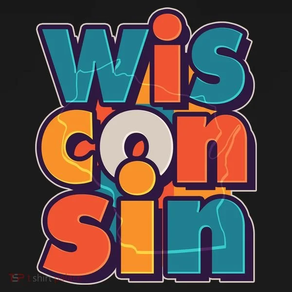 Fun Abstract Wisconsin Name Bucket Hat
