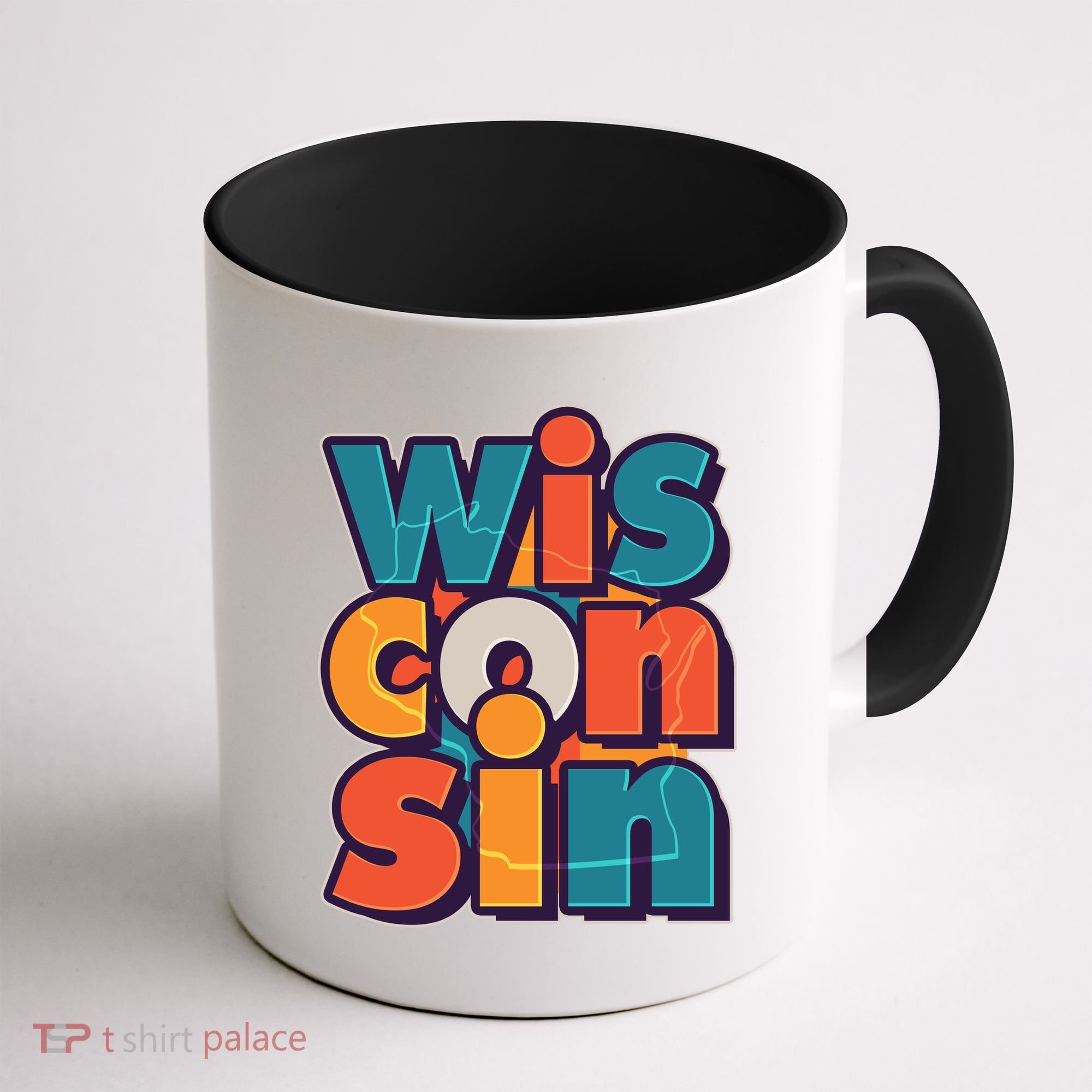 Fun Abstract Wisconsin Name Coffee Mug
