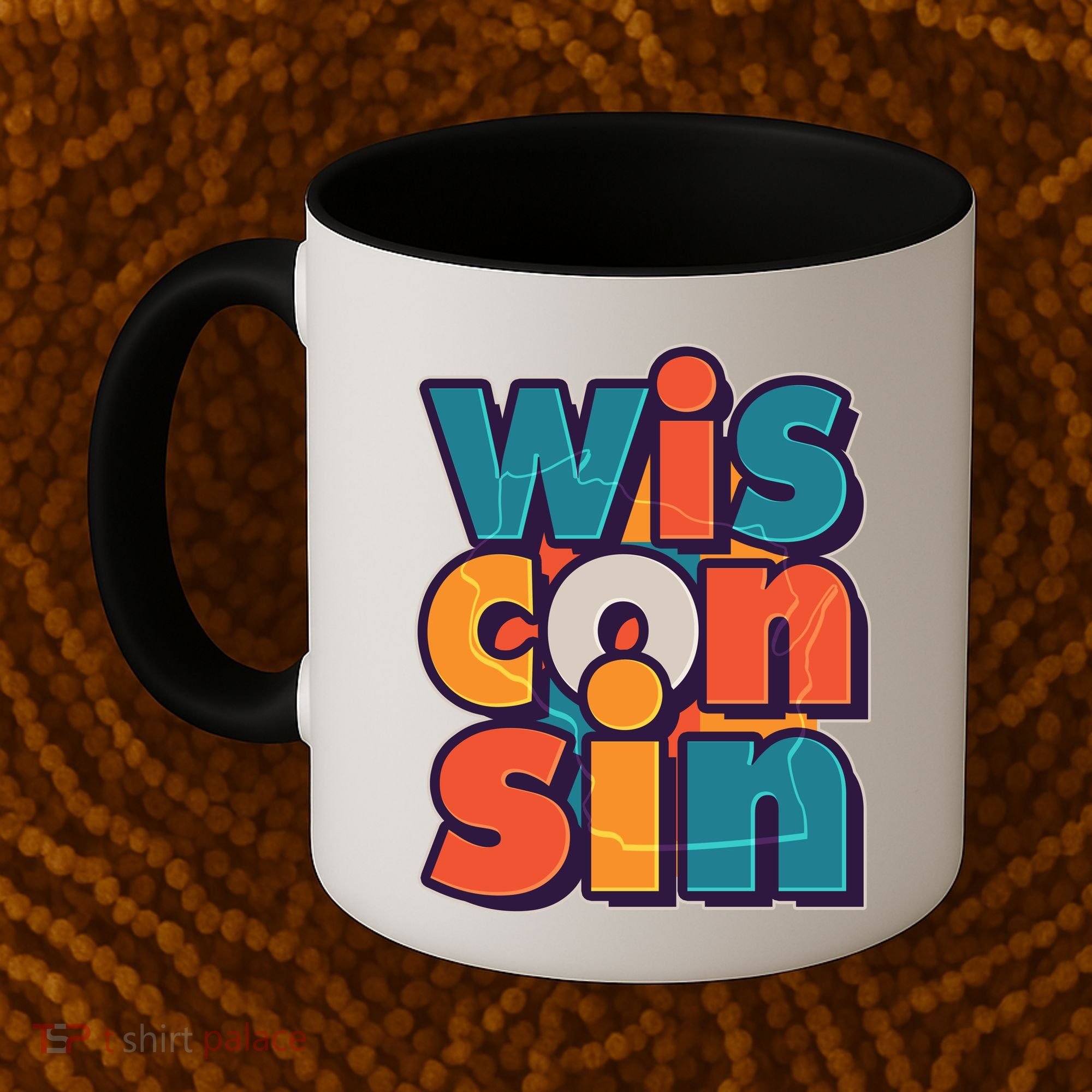 Fun Abstract Wisconsin Name Coffee Mug