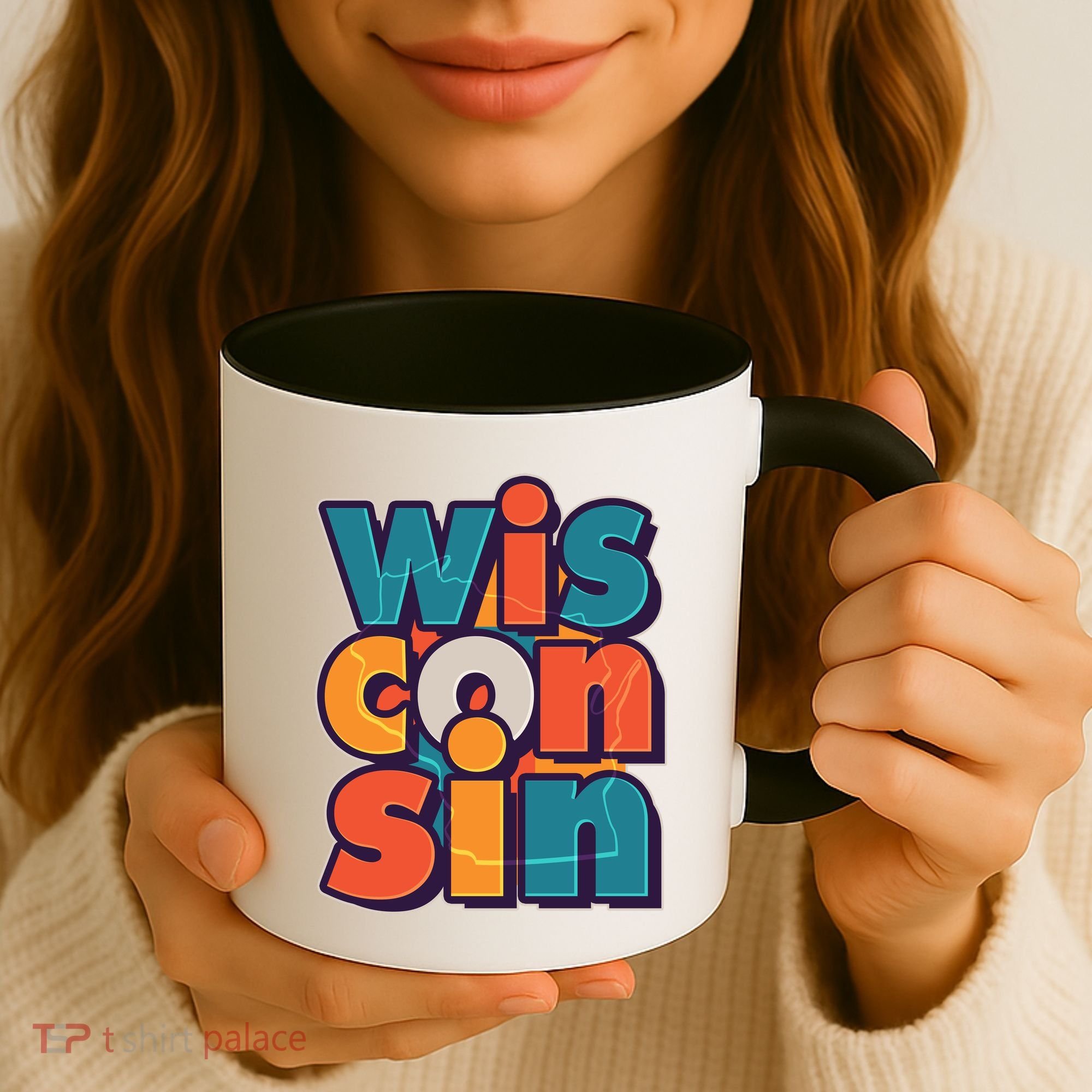 Fun Abstract Wisconsin Name Coffee Mug