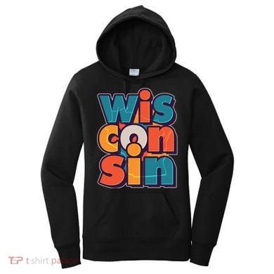 Fun Abstract Wisconsin Name Women's Hoodie