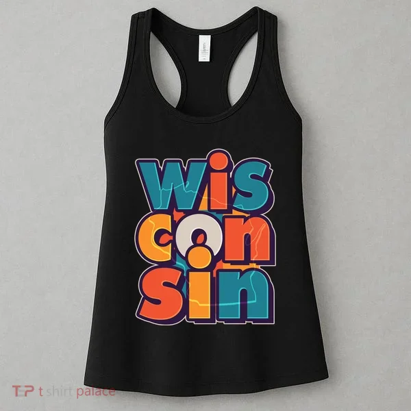 Fun Abstract Wisconsin Name Women's Tank Top