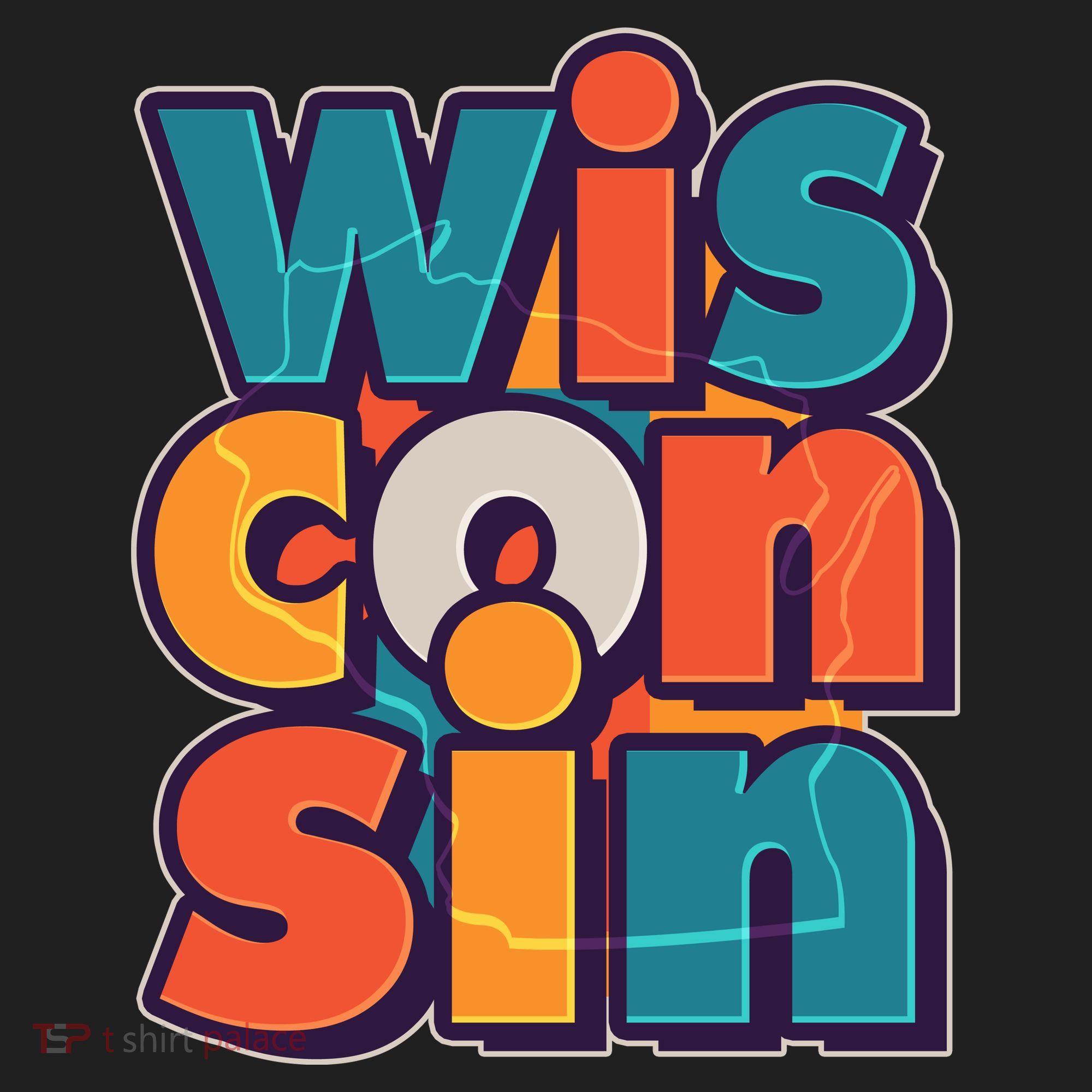 Fun Abstract Wisconsin Name Hat