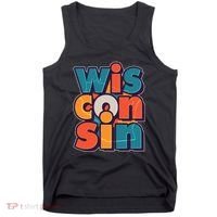 Fun Abstract Wisconsin Name Tank Top thumb 0